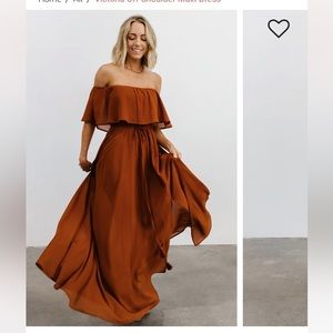 Baltic Born Victoria off shoulder maxi